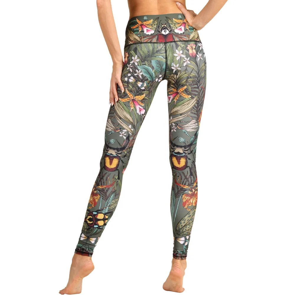 Custom Printed Women Yoga Pants High Waist Soft Leggings for Gym Fitness Girls Yoga Training Leggings