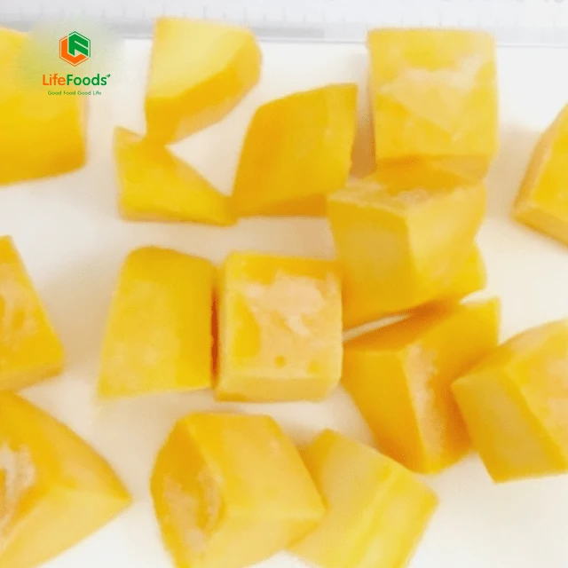 Size cutting shape life 24 months shelf package origin fruit supplier IQF Diced Mango Lifefoods from Vietnam