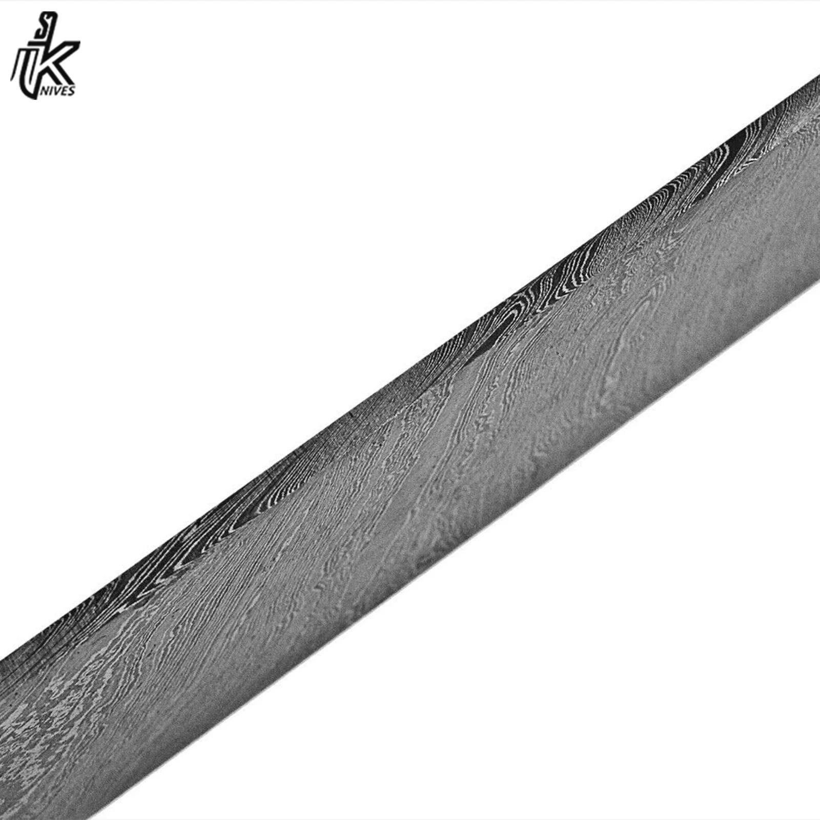 Custom Hand Made Damascus Billet Raindrop Steel Bar Bush Crafts Knife Making Bar