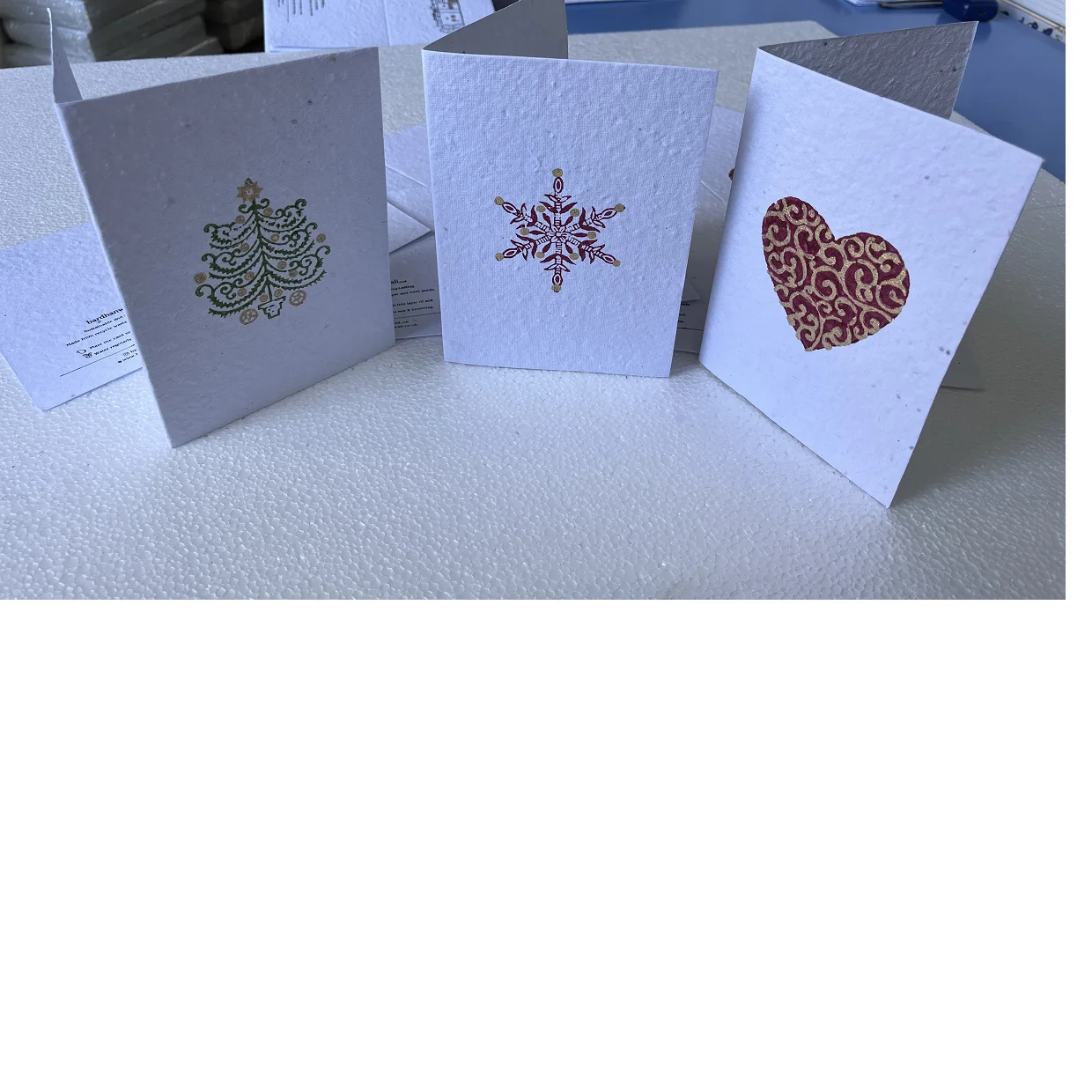 custom made cotton handmade paper invitation cards with wooden block printed patterns for invitation designers