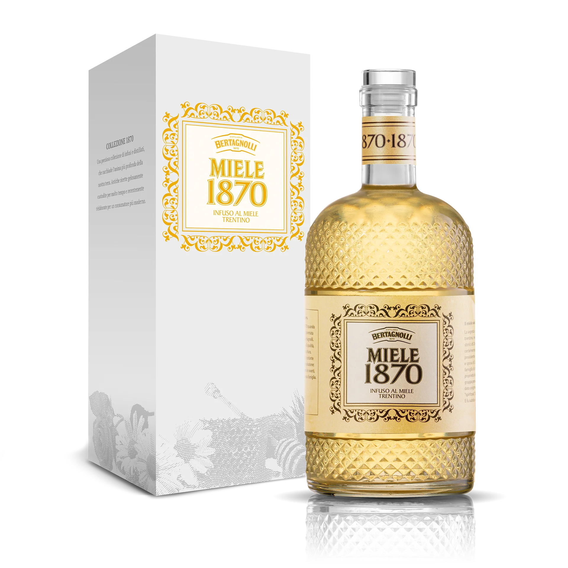 Top Quality Miele 1870 Infusion Liquor Honey Liqueur 700ml 70cl spirit Made in Italy sugar