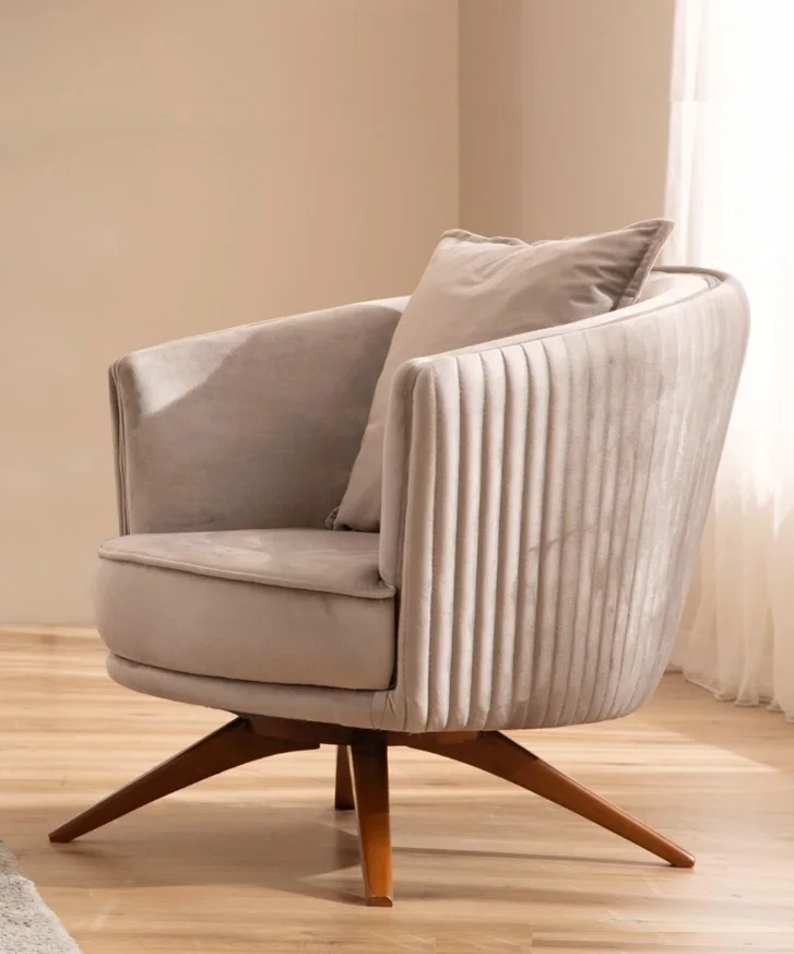 Sofa 3 Seater Elegant Armchair Modern Luxury Design Wooden Furniture Upholstery