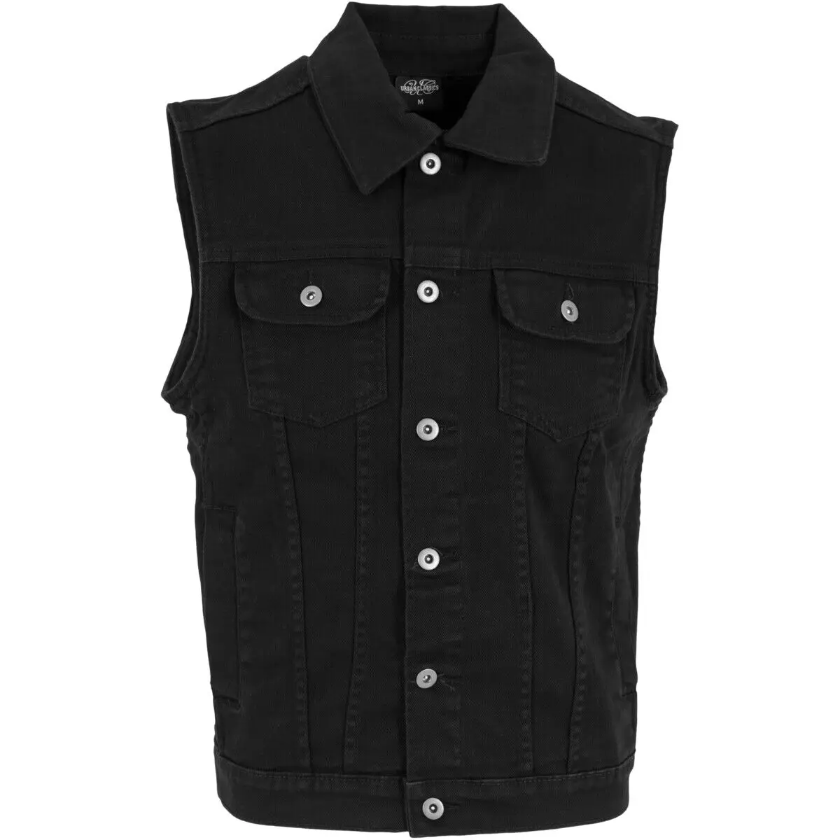 Custom Urban Classics Denim Vest Vest Retro Sleeveless Jeans button vest