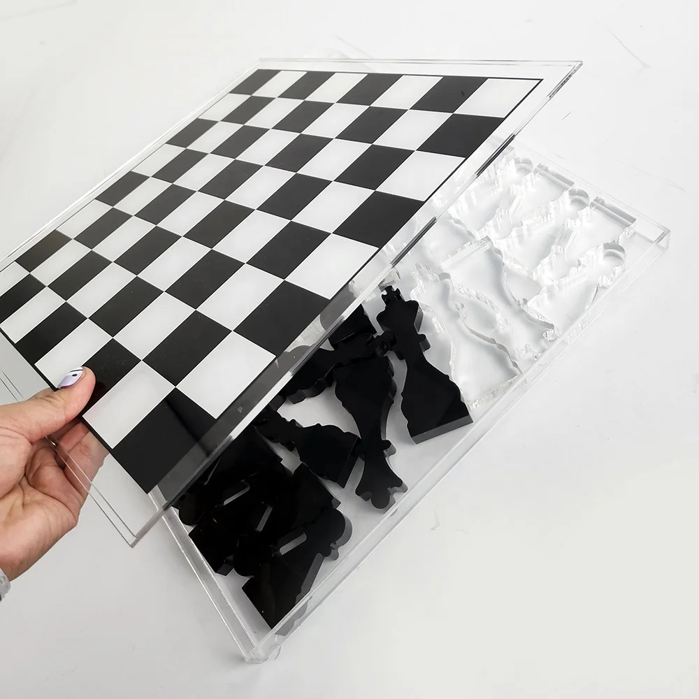 Индивидуальные изысканные различные стили акриловые шахматные наборы развлекательные принадлежности акриловые игрушки