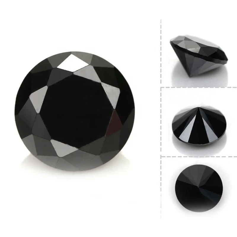 Натуральные черные бриллианты круглой формы от производителя по самой низкой цене бриллиантов