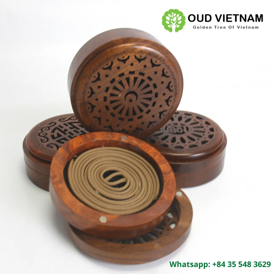 Vietnam High Quality Agar OUD Wood Incense Stick Coil Shape for Home Decoration Warmy Oudy Fragance