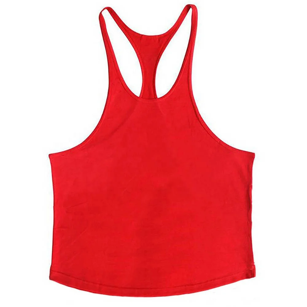 Wholesale custom men cotton white seamless fitness bodybuilding undershirt training string singlet gym tank tops vest for men