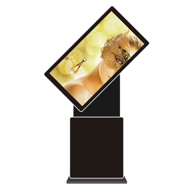Advertising Player Rotatable Touch Digital Kiosk Horizontal Vertical Wifi LCD Display Android Kiosk Floor Stand Screen Display