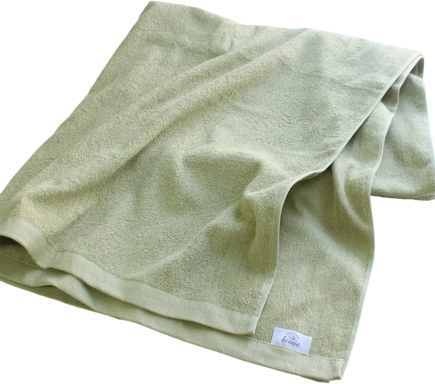 [Wholesale Products] HIORIE Osaka Senshu Large Size Bath Towel Made in Japan 100% Cotton Bath 90*180cm 360GSM Low MOQ Green