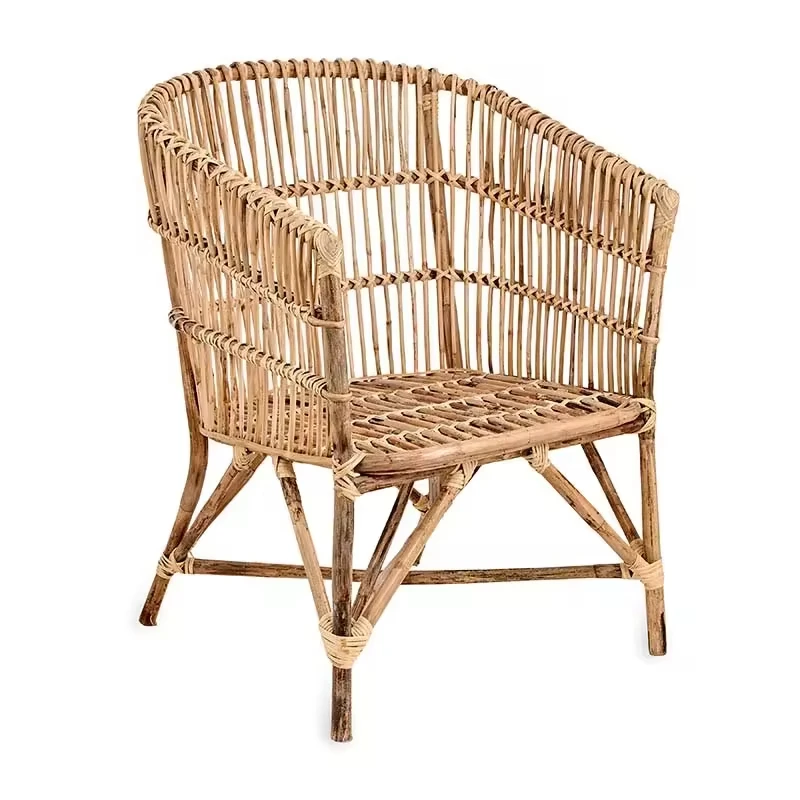 High-quality weather-resistant rattan wicker bamboo outdoor chair for home garden furniture-decoration manufacture from Vietnam
