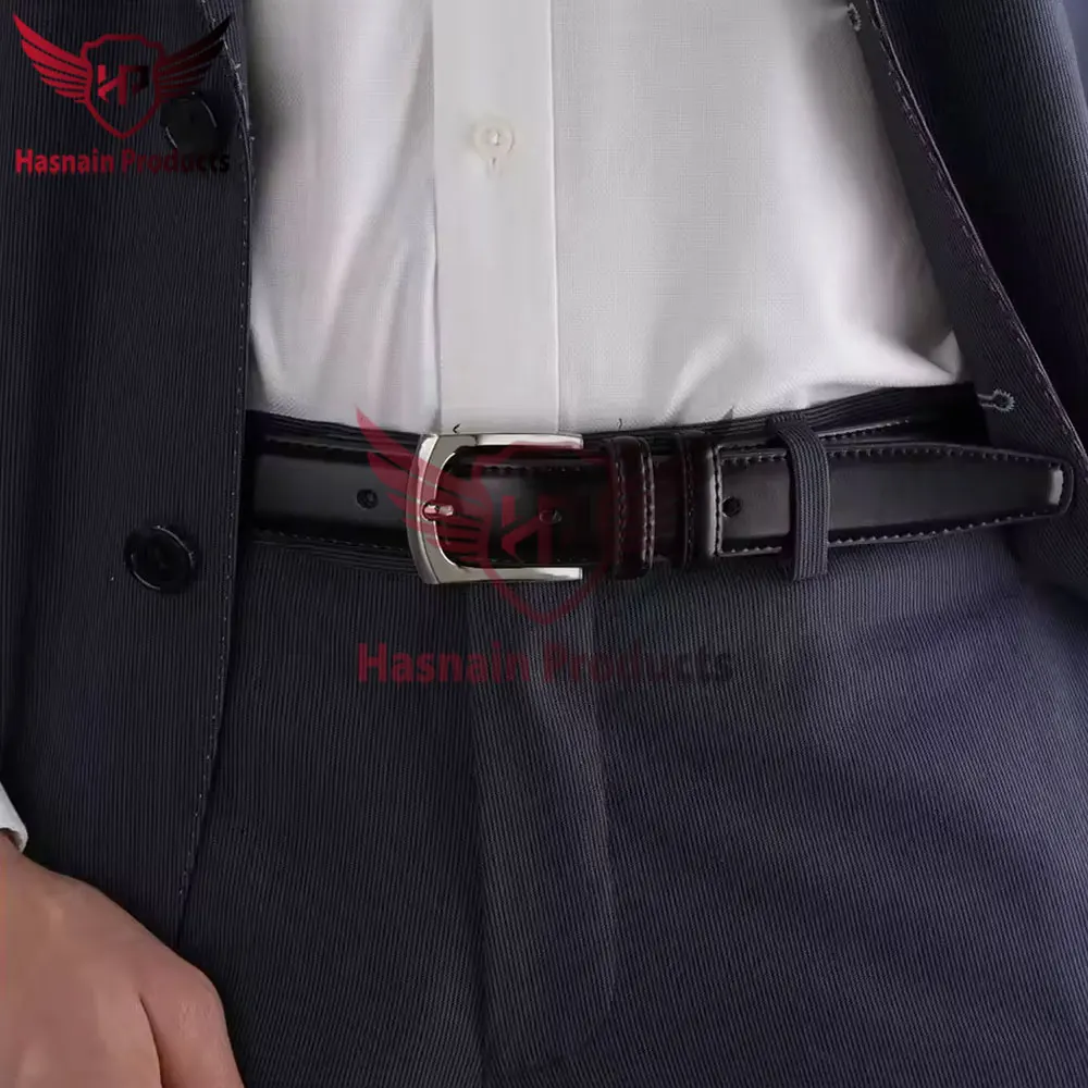 Professional Manufacture Leather Gentleman Vintage Belt Custom Good Quality Metal Belt Manufactured by Skilled Artisans -