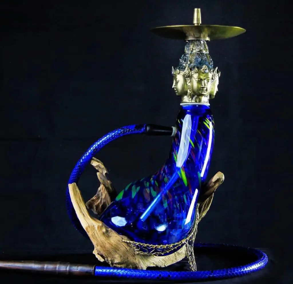 2024 New Customized Wholesale Hookah Set Stainless Steel Aluminum With Special Logo Brand Design Customizable Hookahs