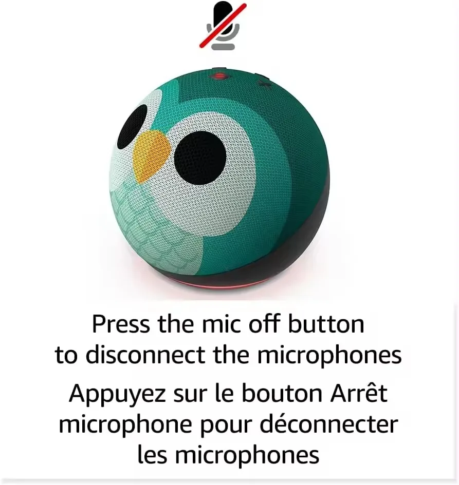 Echo Dot Speaker (5th Gen, 2022 release) Kids | Designed for kids, with parental controls | Dragon