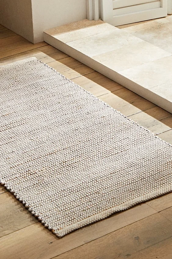 Flecked jute and cotton rugs Hand Woven Best quality Hemp rugs & Carpets for home door entry Bedroom living area rugs & Sets