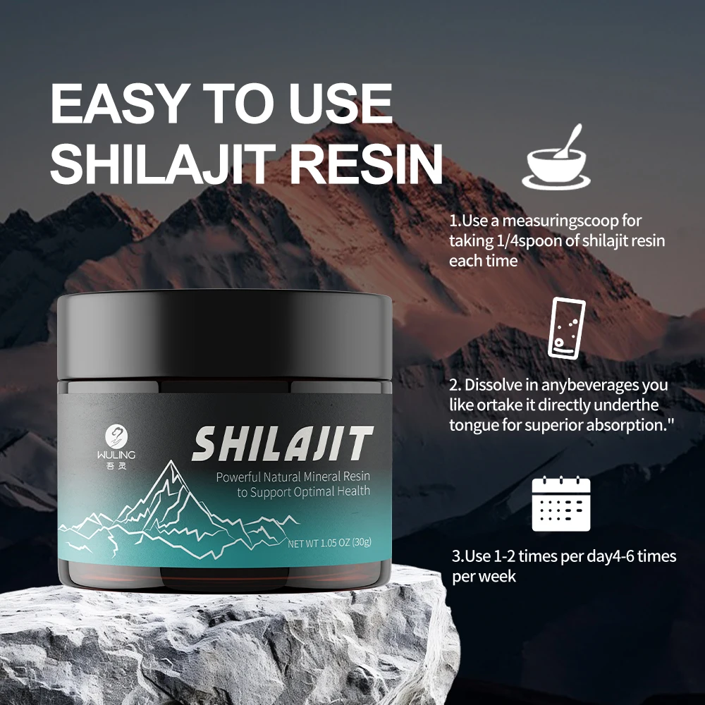 OEM ODM Shilajit Resin Pure Himalayan Organic Shilajit Resin Supplement Natural Shilajit Resin With Fulvic Acid Trace Minerals
