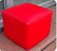 Size 18W*18D*18H Best Quality Pouf Stool Base Made of Pine Wood and Leather for Home Hotel Restaurant Cafe Bar