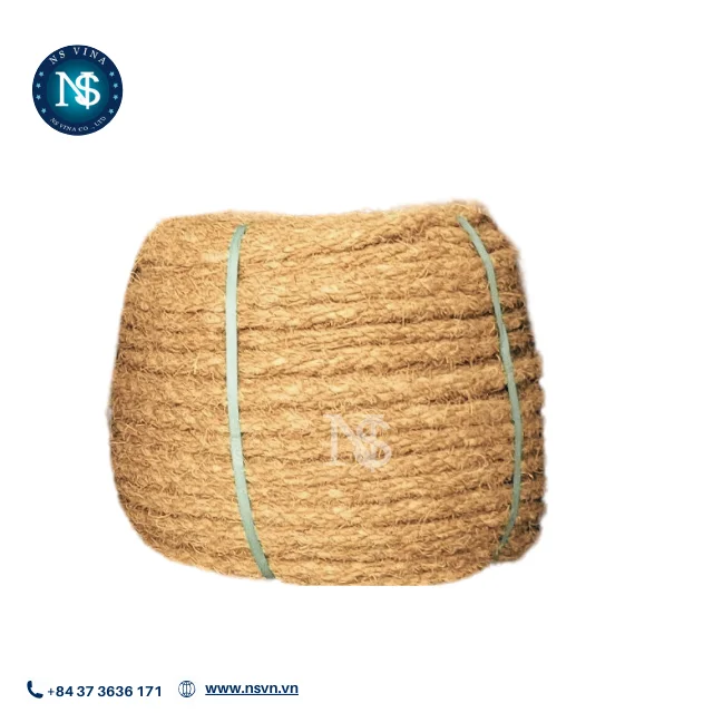 COCONUT ROPE COCONUT FIBER COIR ROPE GARDENING NATURAL ROPE from AGRICULTURAL WASTE COCONUT SHELL BOW
