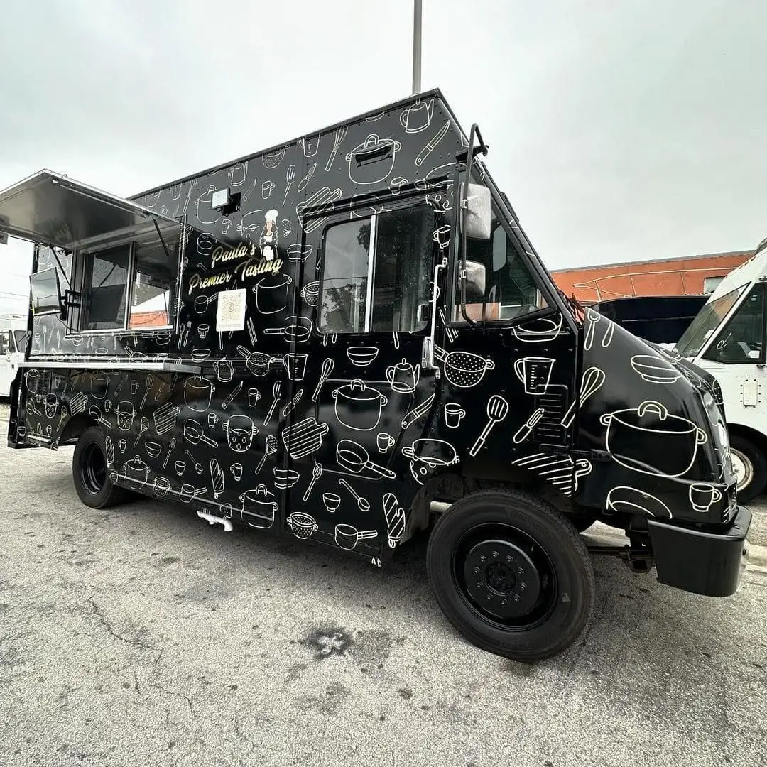 Electric Fast Food Truck Trailer / Mobile Kitchen Kiosk Commercial for Sale