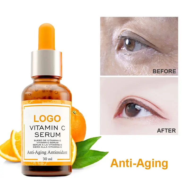 Top Seller  Pure Vitamin C Serum Freckle Removal Acne Scars Anti-Aging Fade Dark Spot VC Facial Essence For Brightening