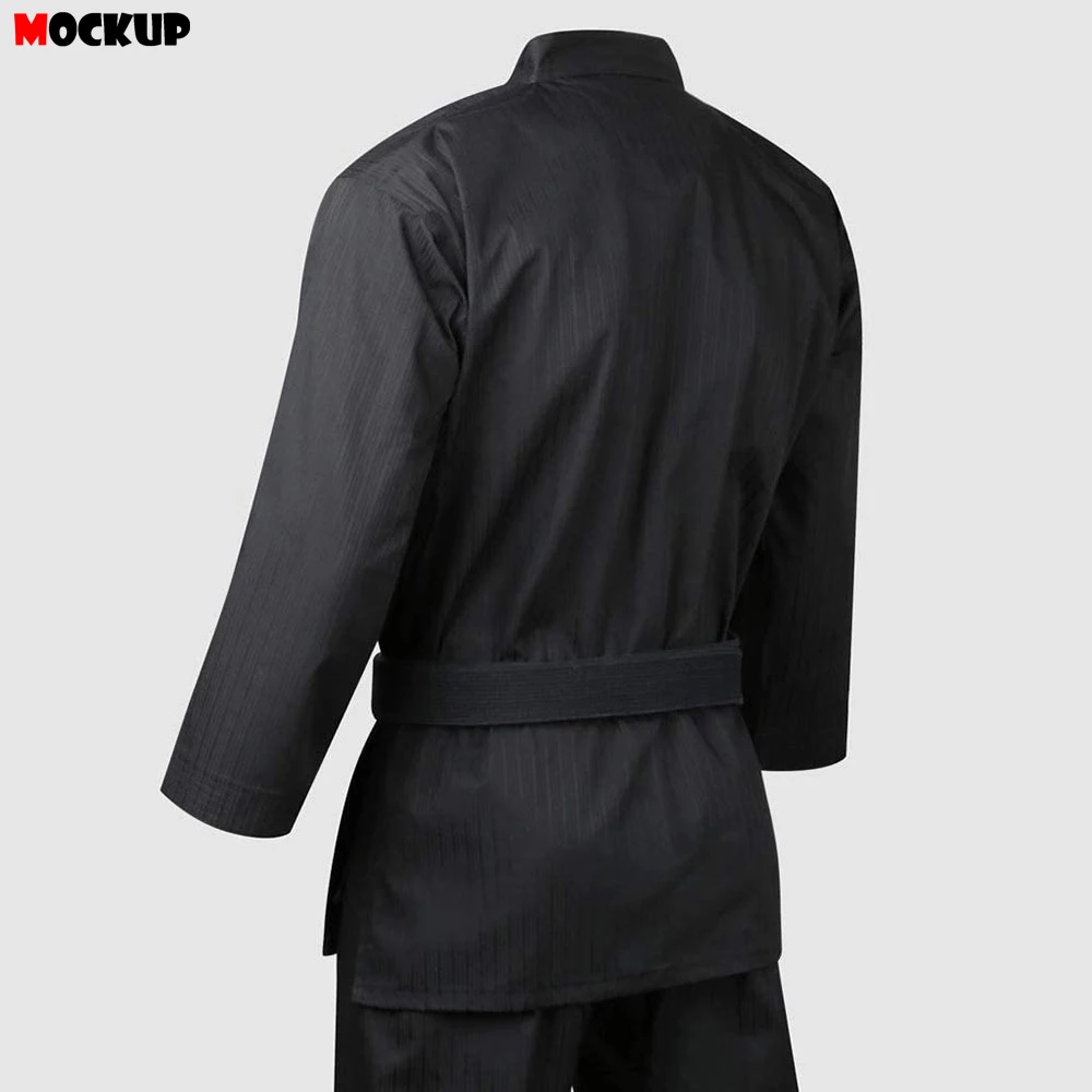 Martial Arts Karate Elastic Drawstring Taekwondo Uniform for Kids & Adult Lightweight Student Gi with Belt