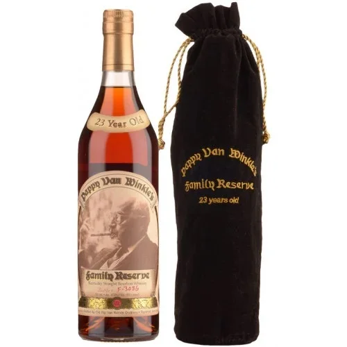 Pappy Van Winkle 25-Year Old Malt Whisky Distilled From Barley and Wheat Packaged in Bulk Boxes Barrels Bags Gift Wrap