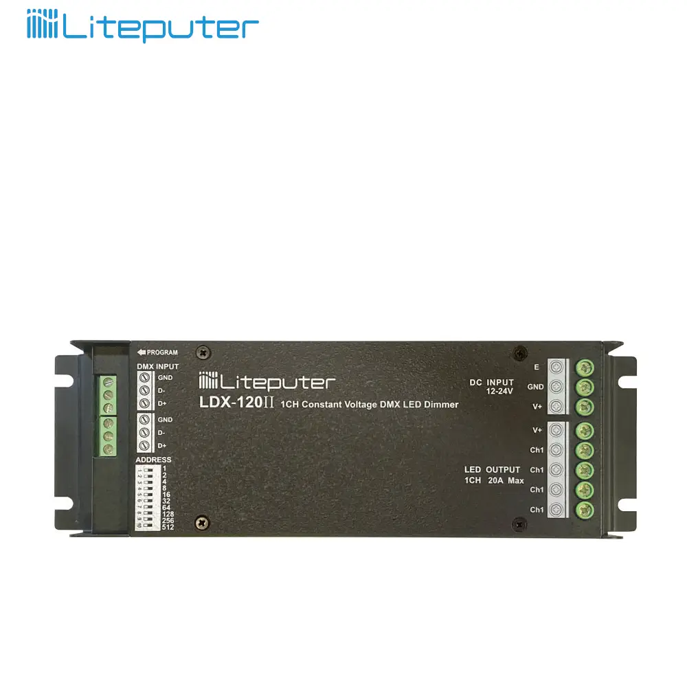1CH 20A AC/DC 12-24V DMX-512 CV выключатели со светодиодным индикатором dmx декодер