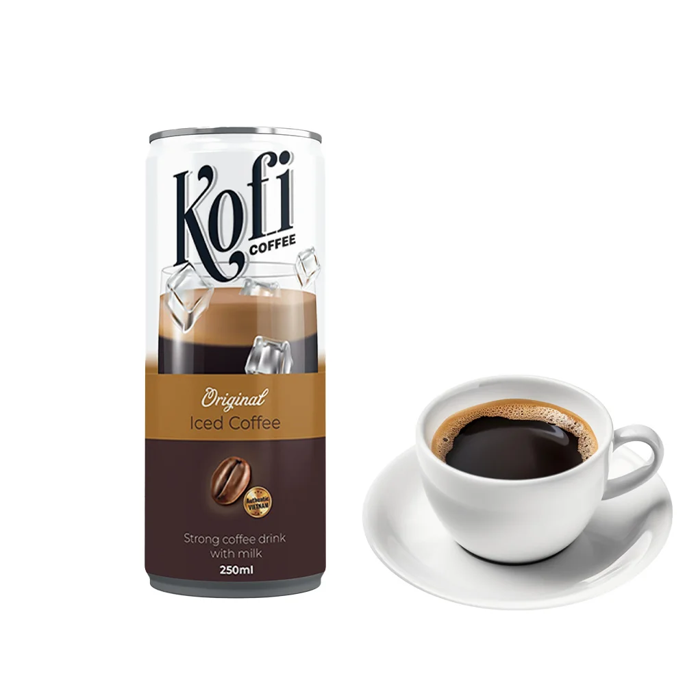Private Label Coffee Drink from Vietnam Latte Cappuccino Espresso Vietnamese Iced Coffee canned OEM Wholesales