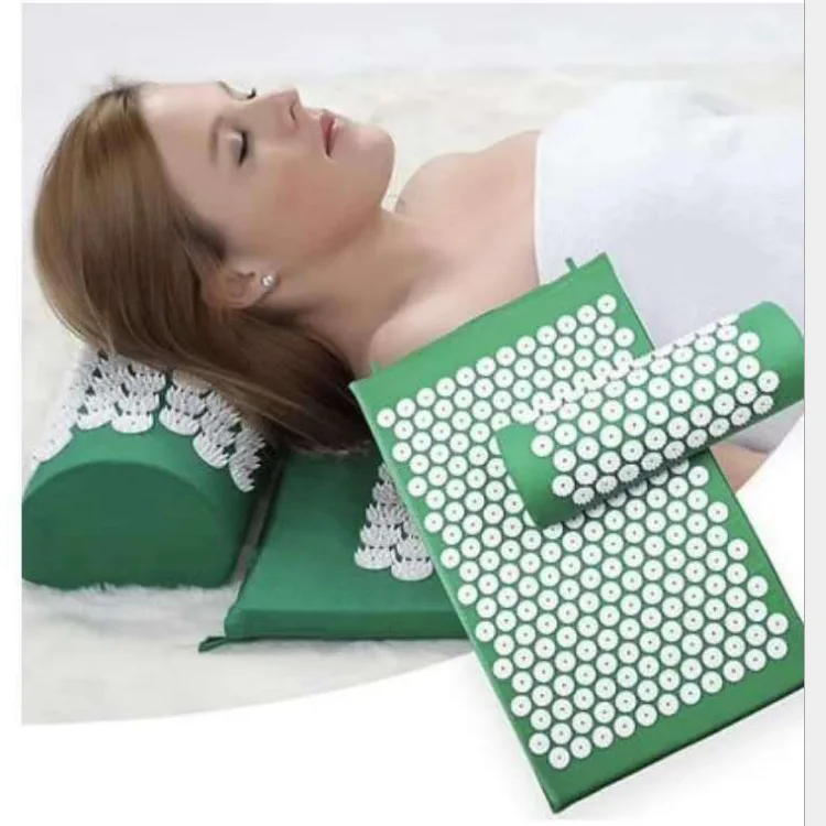 hot selling Yoga Massage Mat Acupressure Mat for Back Neck Needle Acupuncture Pad Pillow Set