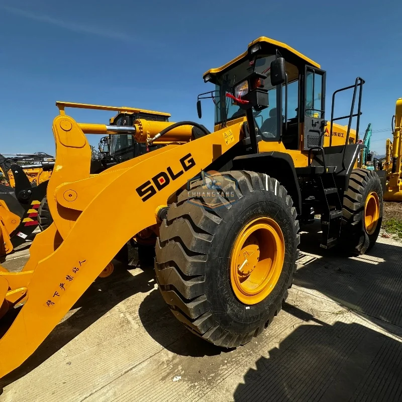 Дешевая продажа подержанных SDLG L958F колесный погрузчик Сверхмощный 4x4 Трактор фронтальный импортируется из Китая