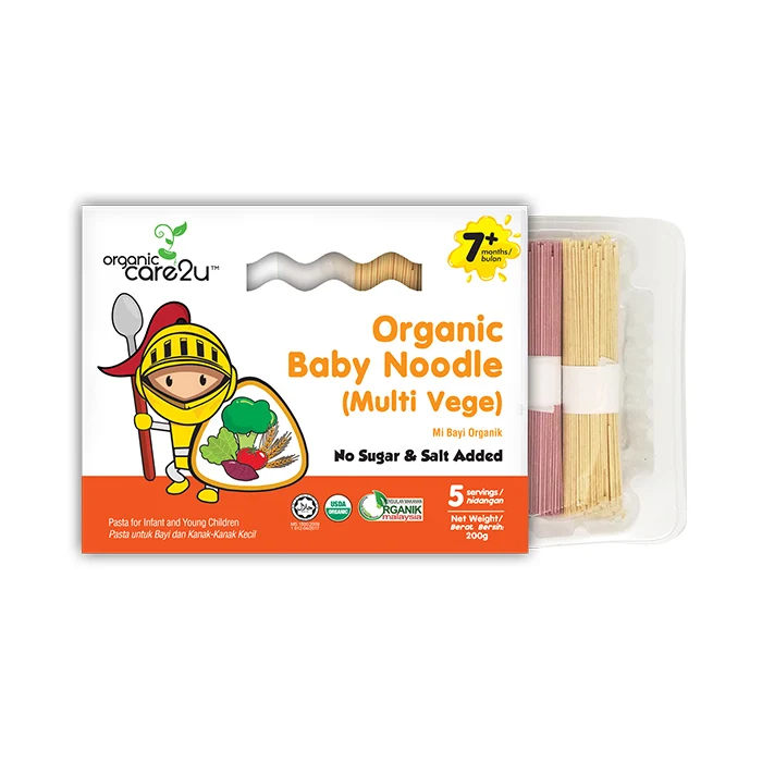 Best Seller Organic Multi Vege Stick Noodle 4 Inches Safe and Suitable For Baby Made From Organic Wheat Flour