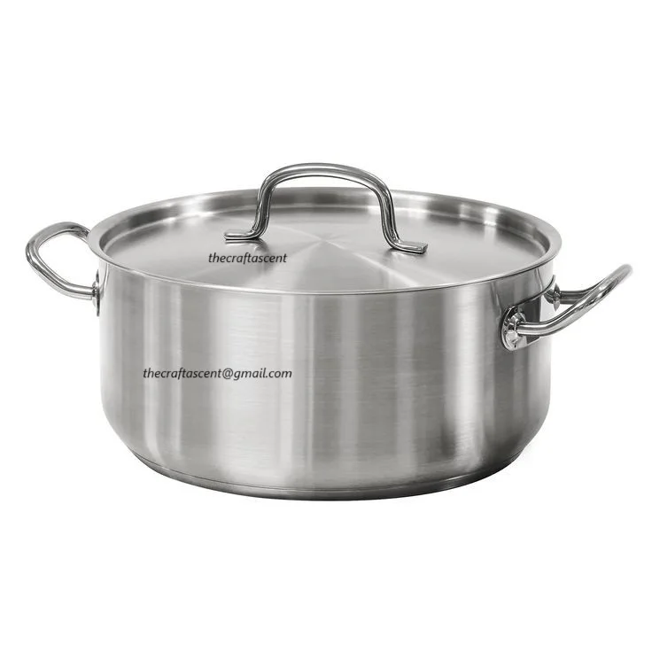Luxury Handmade Stylish Gold Casserole With Lid Steel Casserole for Hotel Wedding Table Top Serving Use Food Warmer Hot Pots