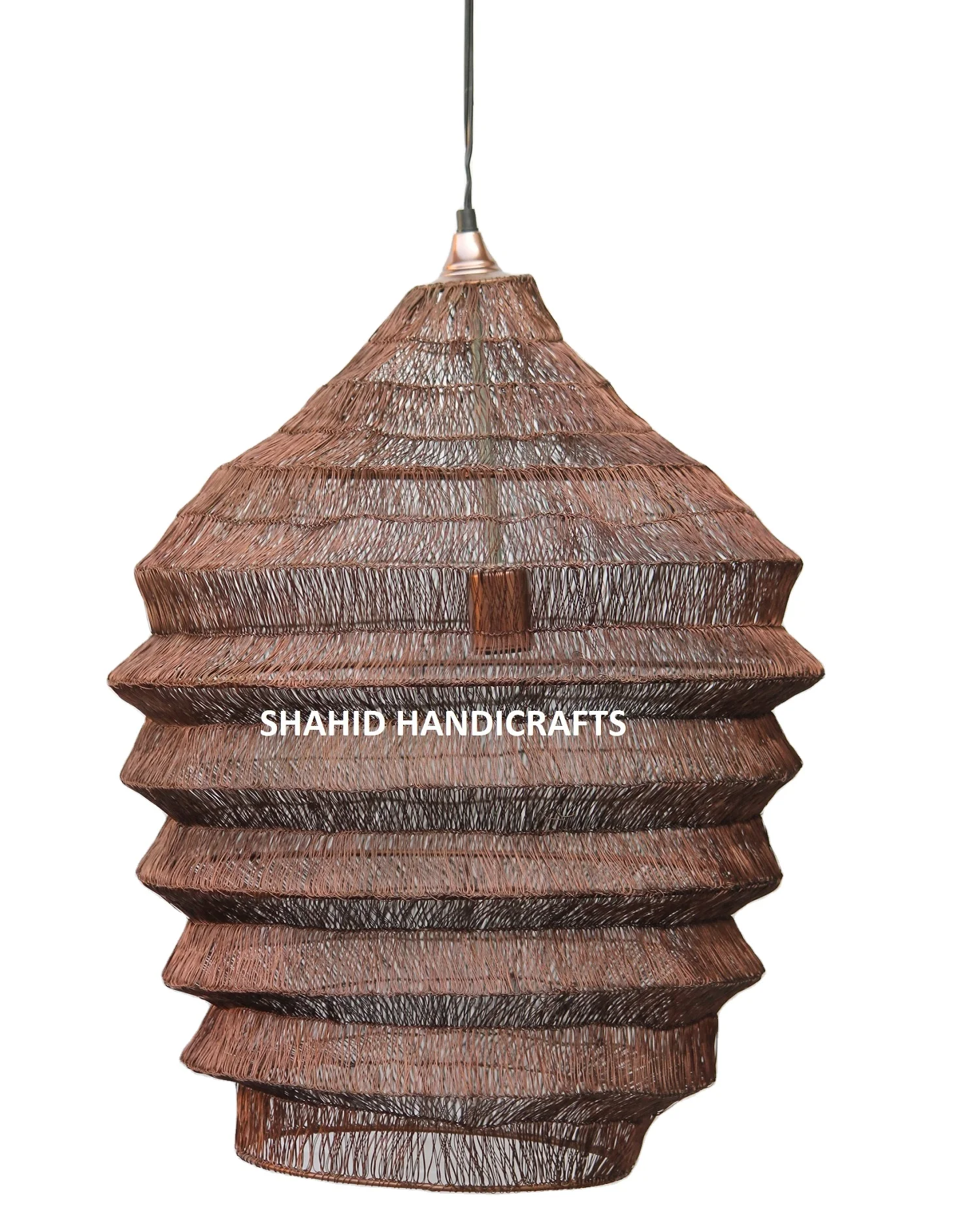 New Copper Finish Pendant Hanging_Lamp.Wire Mesh Lamp. Colour, Copper/Brown/Gold / Black / Bronze (Diameter 47cm , Height 31cm)
