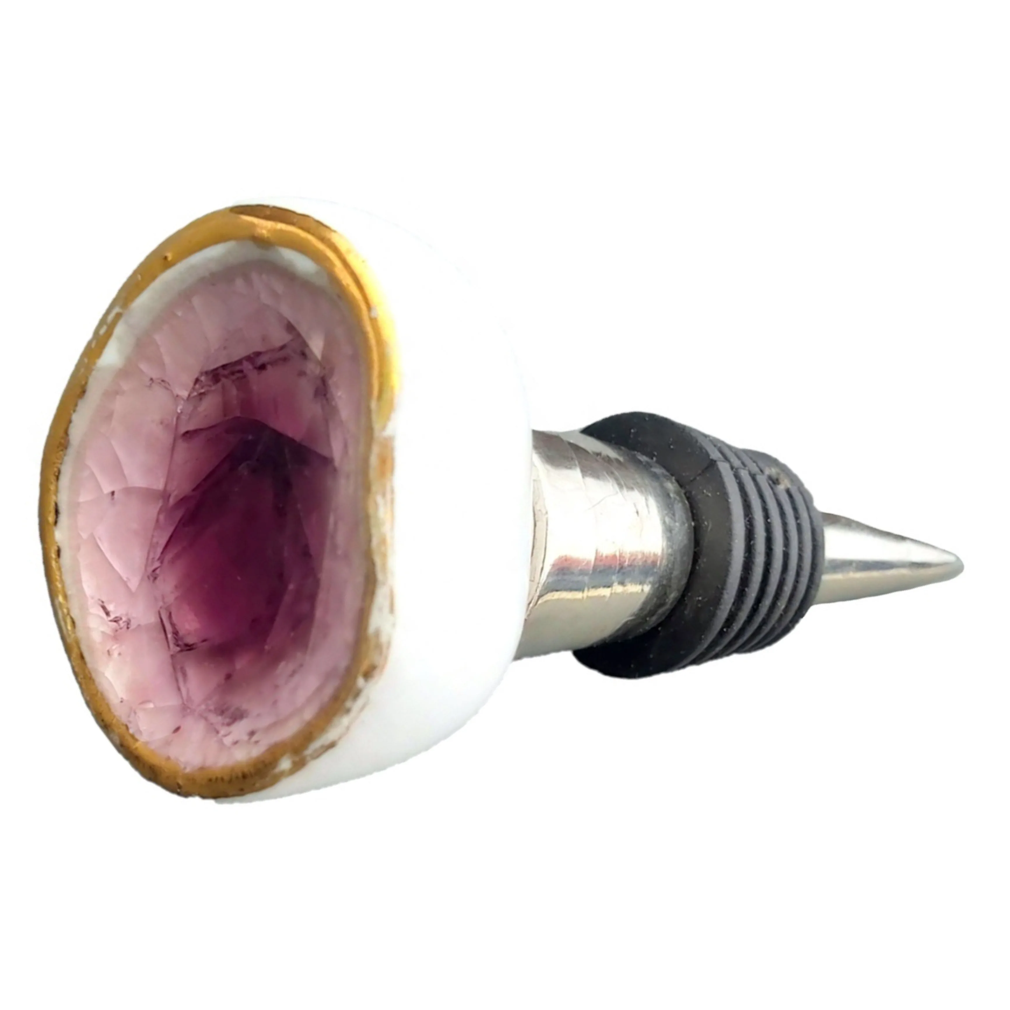 Moroccan Gold Hand Painted Crackle Glaze Ceramic Knobs Bottle Stopper Olive Oil bottle Stopper Gift Items