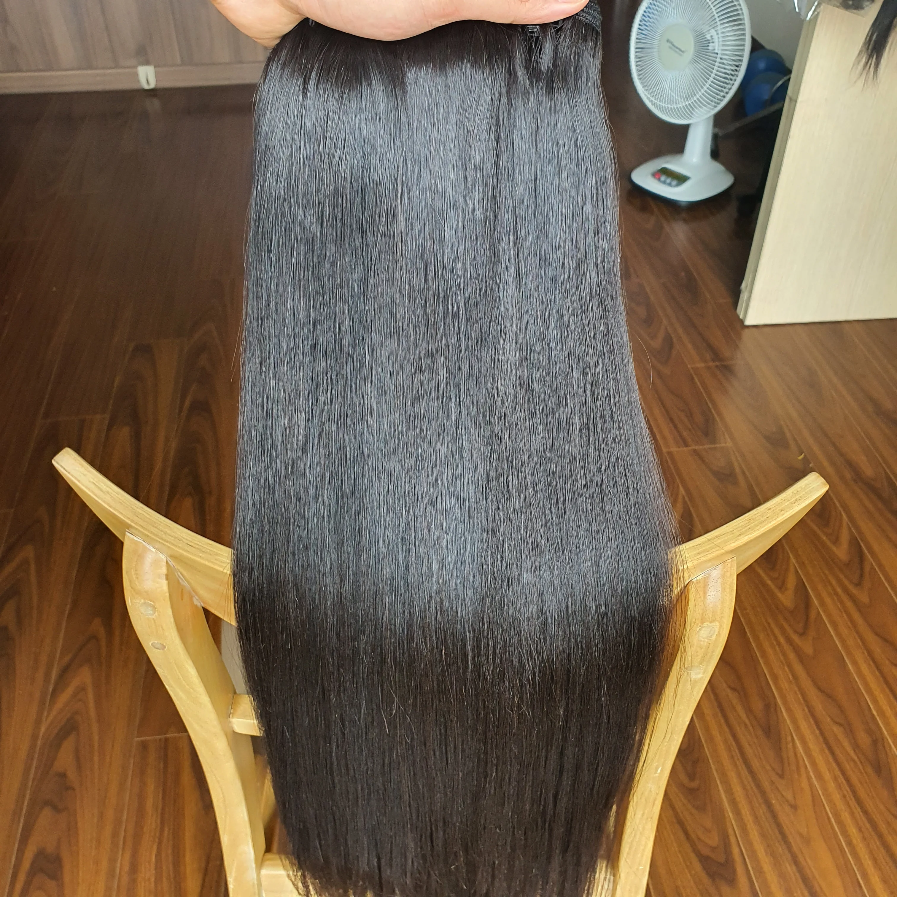 human hair bundles 8 inches to 24 inches  Bone Straight hair bundles Super Double drawn Vietnamese raw hair