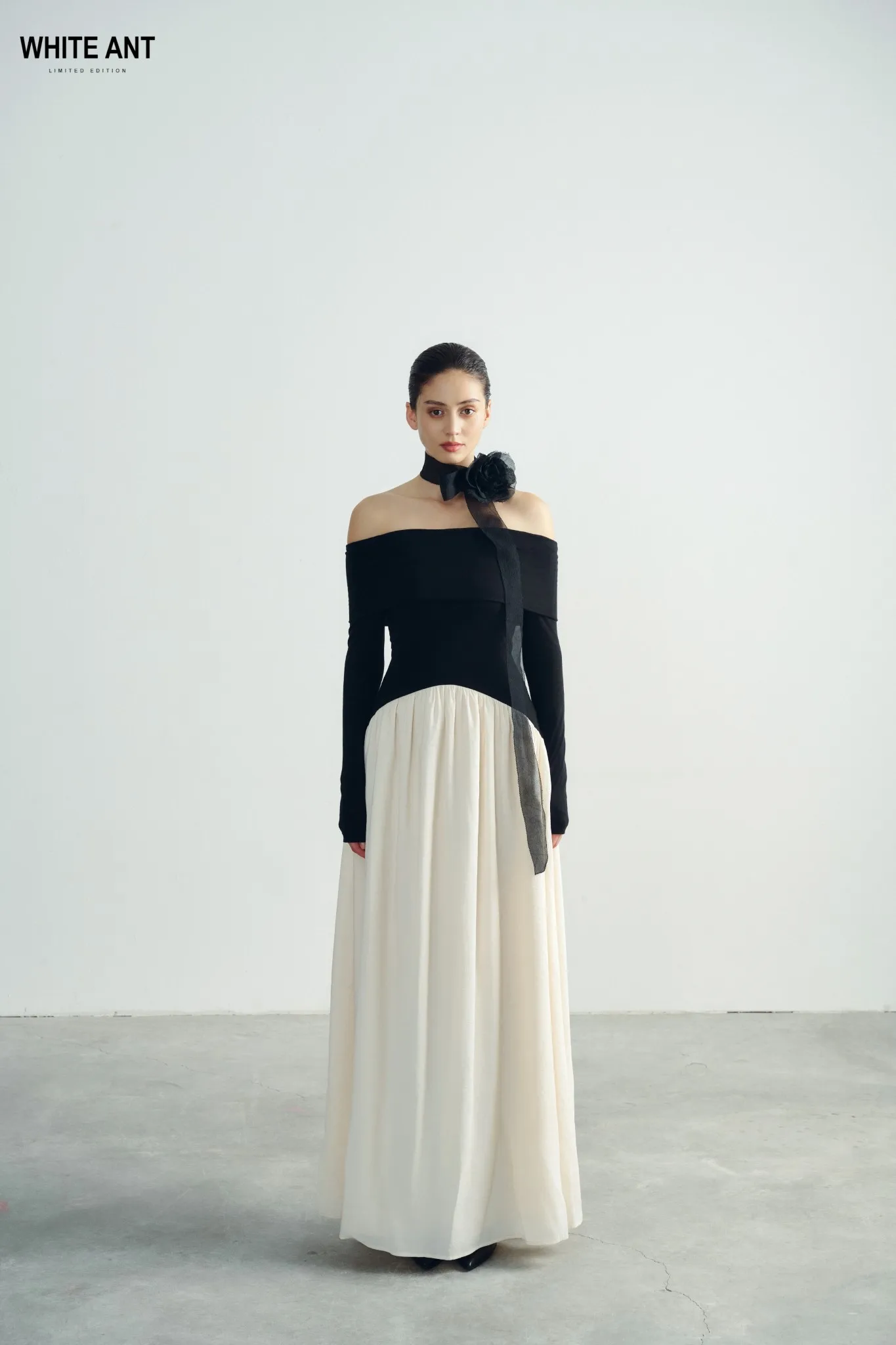 Good Fabric 70% Tencel 30% Wool WHITE ANT Manufacturers & Design Clothes Women Elegant Long Dresses Women Sexy DEMPSEY DRESS