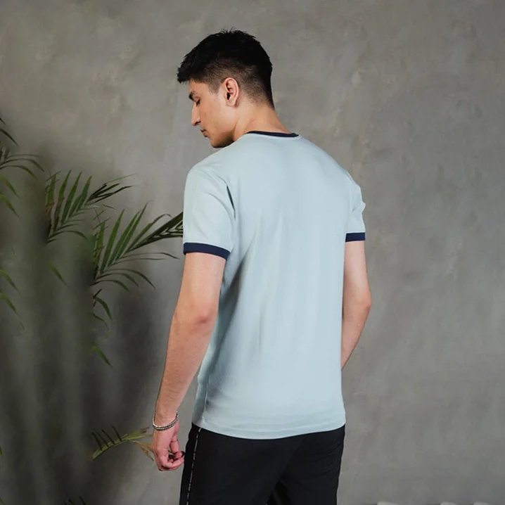 Wholesale Price Top Trending High Quality T shirt For Men Customized Baby Blue Color T shirt For Boys