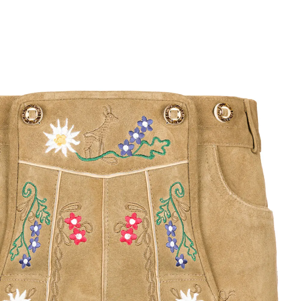 High Quality Genuine Suede Leather Octoberfest Men Bavarian Lederhosen / New Style Affordable Price Bavarian Trousers For Men