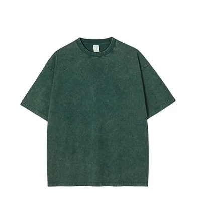 New style 2024 Oversize Manufacturer Casual Vintage Heavyweight High Quality 100% Cotton Acid Wash Sun Faded T Shirts OEM