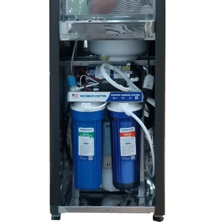 Hot And Cold Water Purifier Has A 100GPD Hot Selling RO Drinking Water Filtration System With Stainless Steel Shell