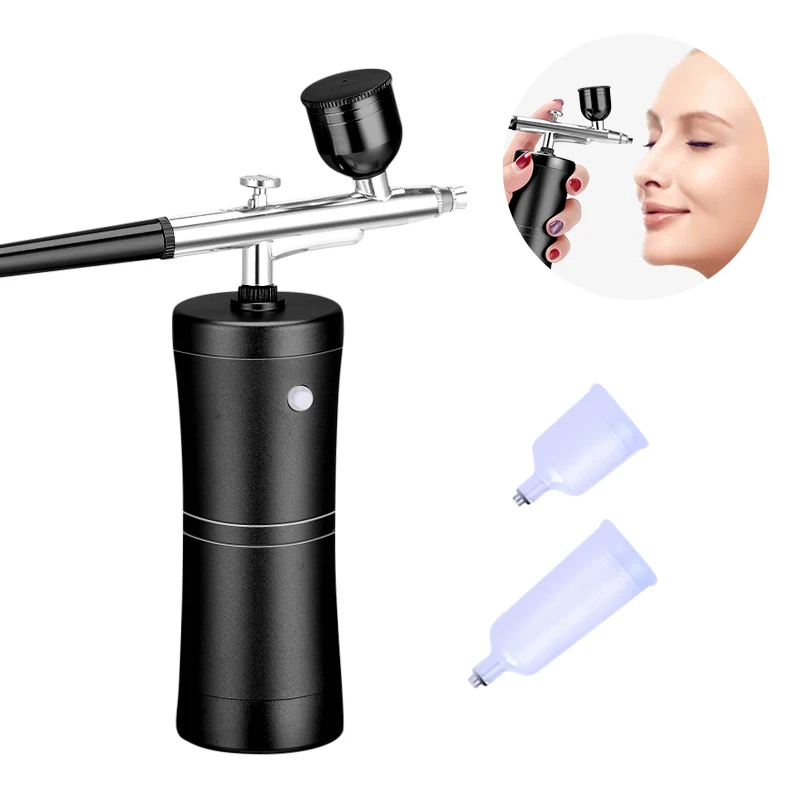 Portable Electric Sprayer Tattoos Nail Art Tint Dye Eyebrow Airbrush Makeup Machine Hydrating Spray Gun