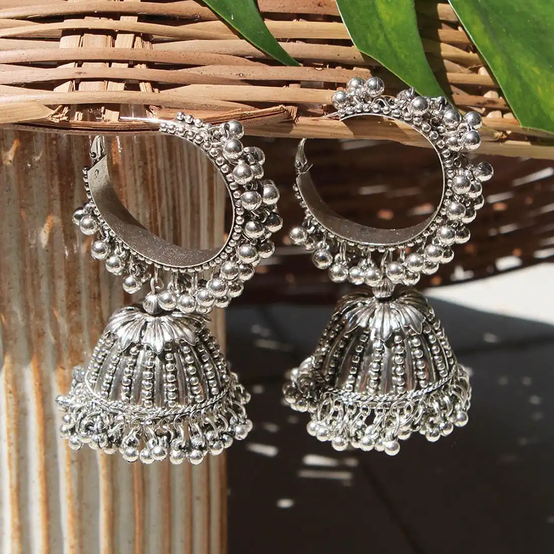 Indian Wholesale Jewelry Victorian Earrings Traditional Copper Jhumka  At Discounted Price For Woman Lady Girl