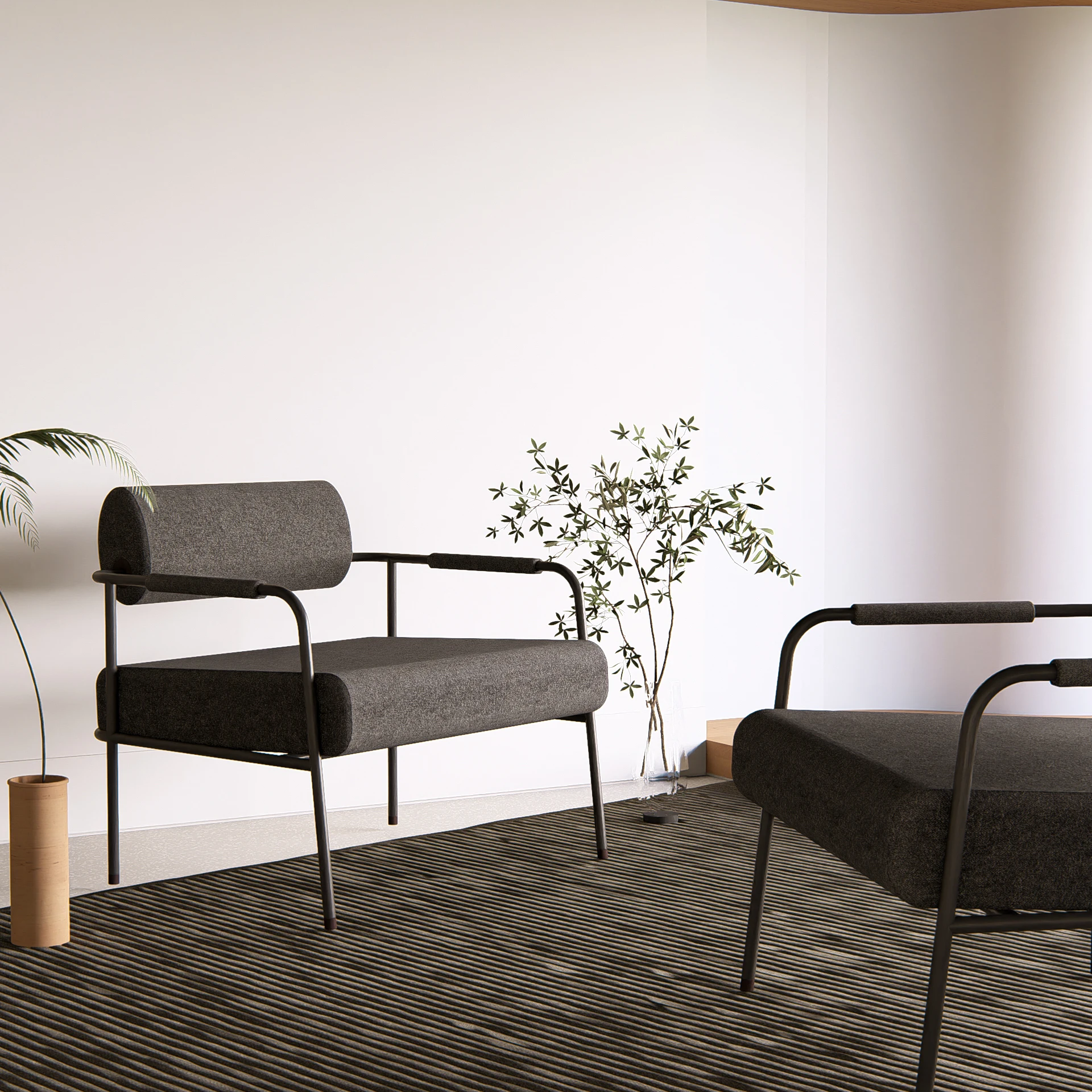 Product From Thailand WHOMAN Sofa The Color Of The Metal Frame And Fabric Can Be Changed According To Customer Specifications