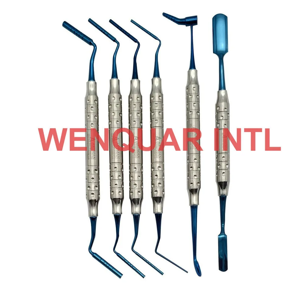 High Quality Surgical Dental Implant Bone Graft-Carrier Titanium Coated Pluggers and Packer