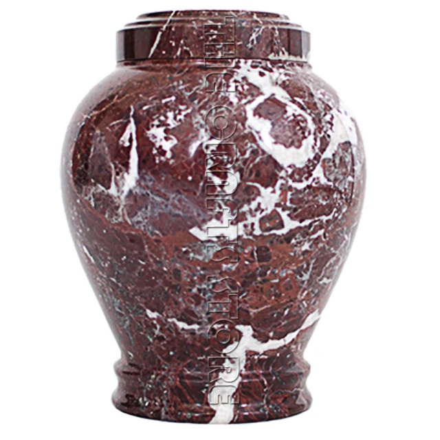 URNS Marble Classic Theme Keepsake Urns Brass Theme Design Funeral Urns Shiny Finishing Best Ashes Storage