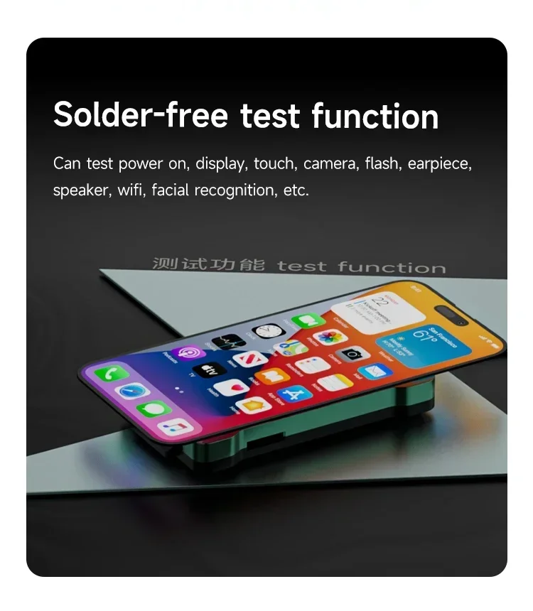 XZZ Motherboard MIddle Frame Function Testing Logic Board Fixture For iPhone 15 Plus Pro Max Series Upper and Lower Assembly