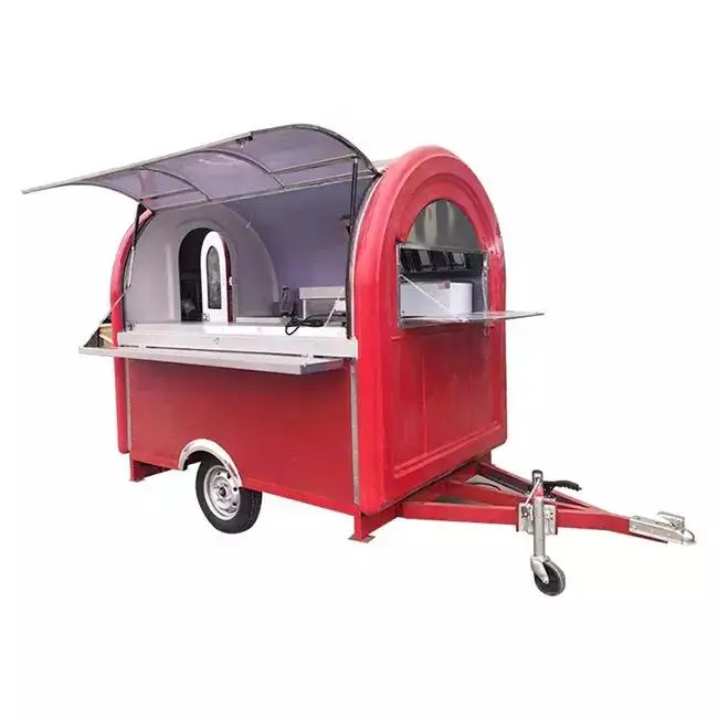 Hot sale Popular Street Outdoor Fast Food Carts Crepe Food truck with Snack mobile kitchen cooking equipments price