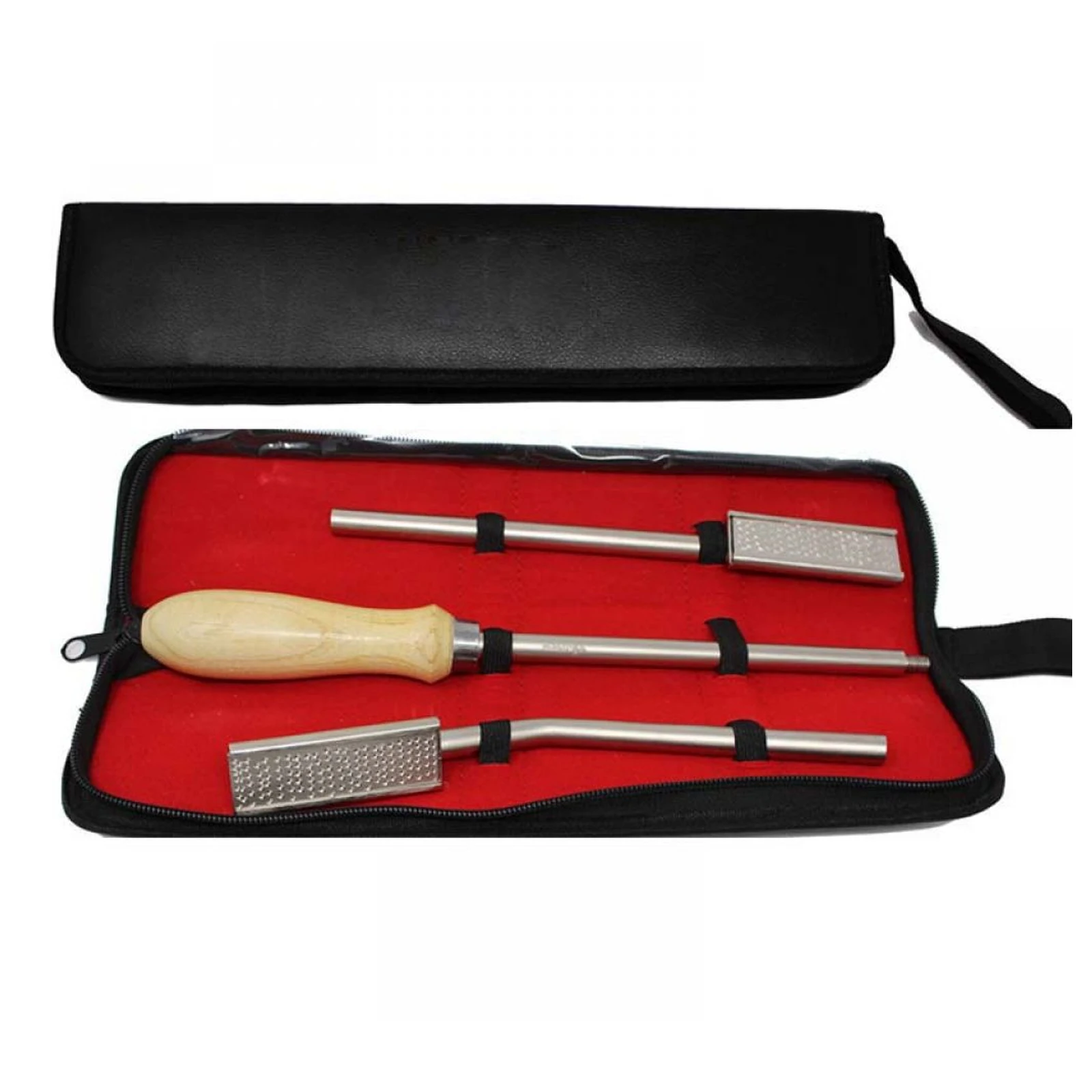 Набор зубных рашпилек премиум-класса: набор деревянных ручек из 3 предметов ветеринарные инструменты