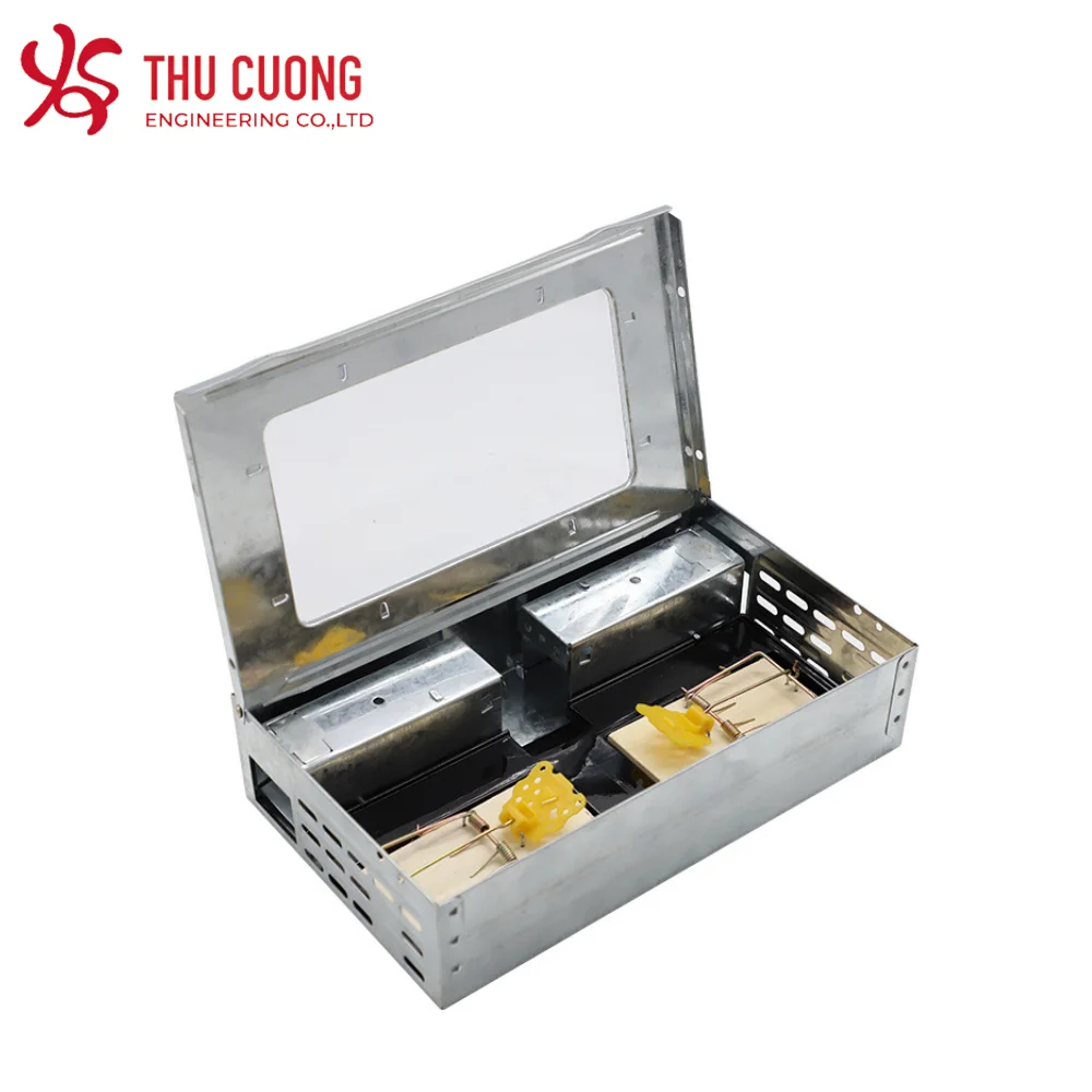 Нетоксичная металлическая ловушка для крыс Вьетнам комнатный сад оцинкованная сталь человеческий оцинкованный железный мыши с двойной дверью Бонусная Мини легкая