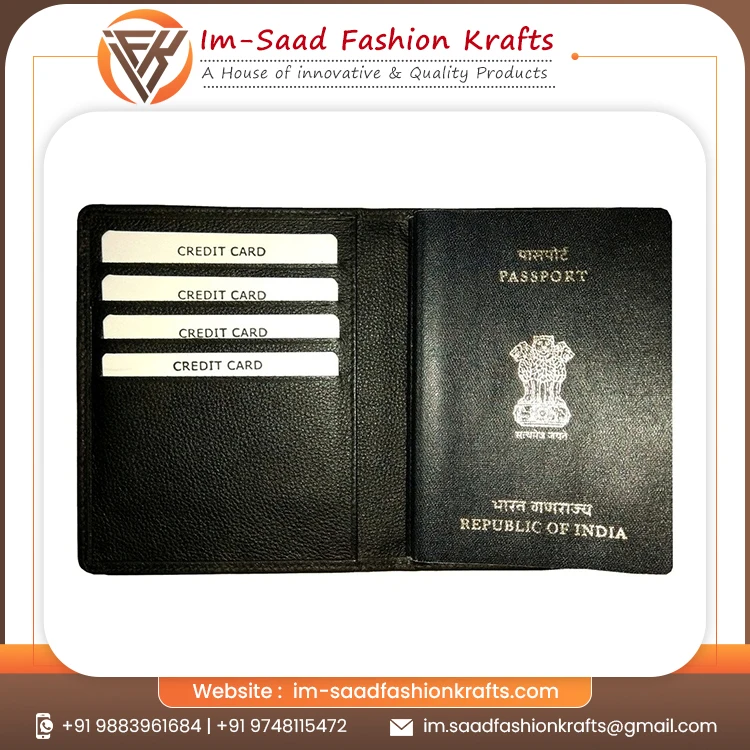 Купите новейший ассортимент кожаных обложек для паспорта и держателей вакцины из Индии