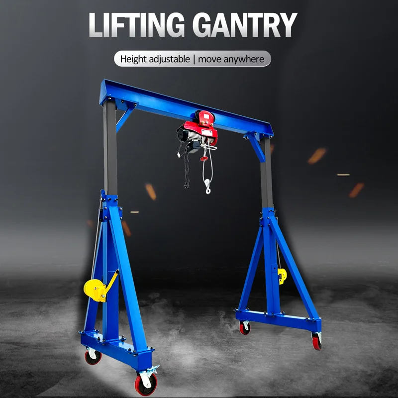 2ton 5ton 10ton Light Duty Electric Travelling Mini Portable Gantry Crane For Warehouse